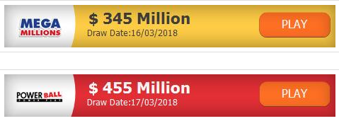 Американские лотереи - powerball, mega millions, texas lottery и др.