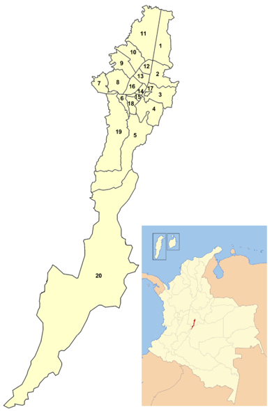 Bogota (stolica kolumbii) - Kolumbia - planeta Ziemia