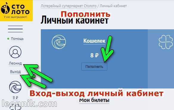Личный кабинет столото – как получить доступ и зарегистрироваться в столото