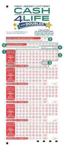 Cash4life new jersey (nj) lottery results & game details