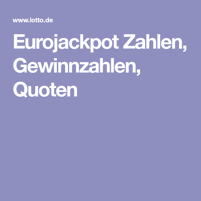 Eurojackpot am freitag, 11.09.2020: aktuelle gewinnzahlen & quoten